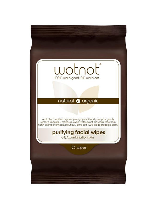 Wotnot Organic Natural Facial Wipes - Original Skin Therapy