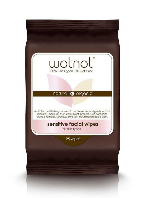 Wotnot Organic Natural Facial Wipes - Original Skin Therapy